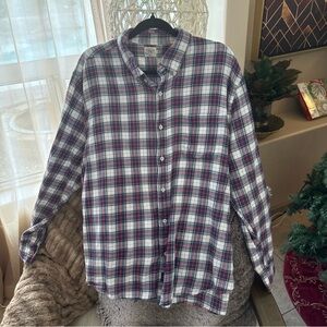 Faherty Plaid Button-Down Shirt - Red, Blue, White